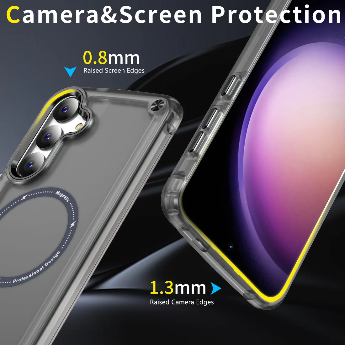 Metal Button Shockproof Magsafe Case - Samsung - Image 11