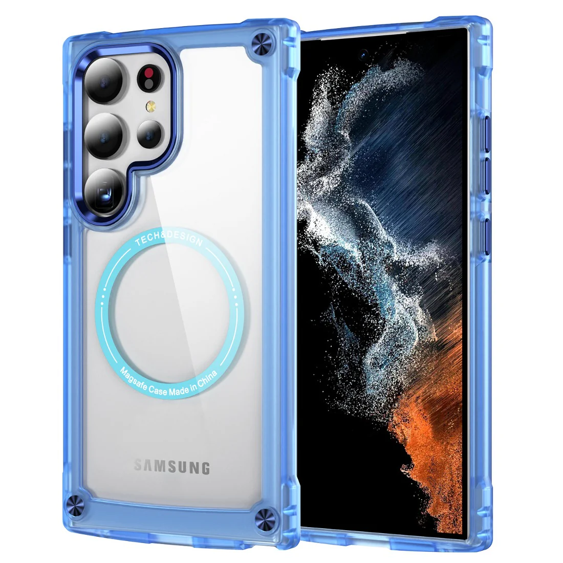 Metal Button Shockproof Magsafe Case - Samsung - Image 7