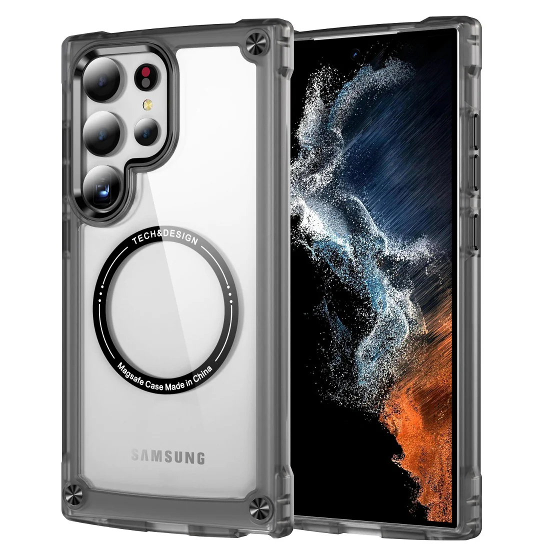 Metal Button Shockproof Magsafe Case - Samsung - Image 8