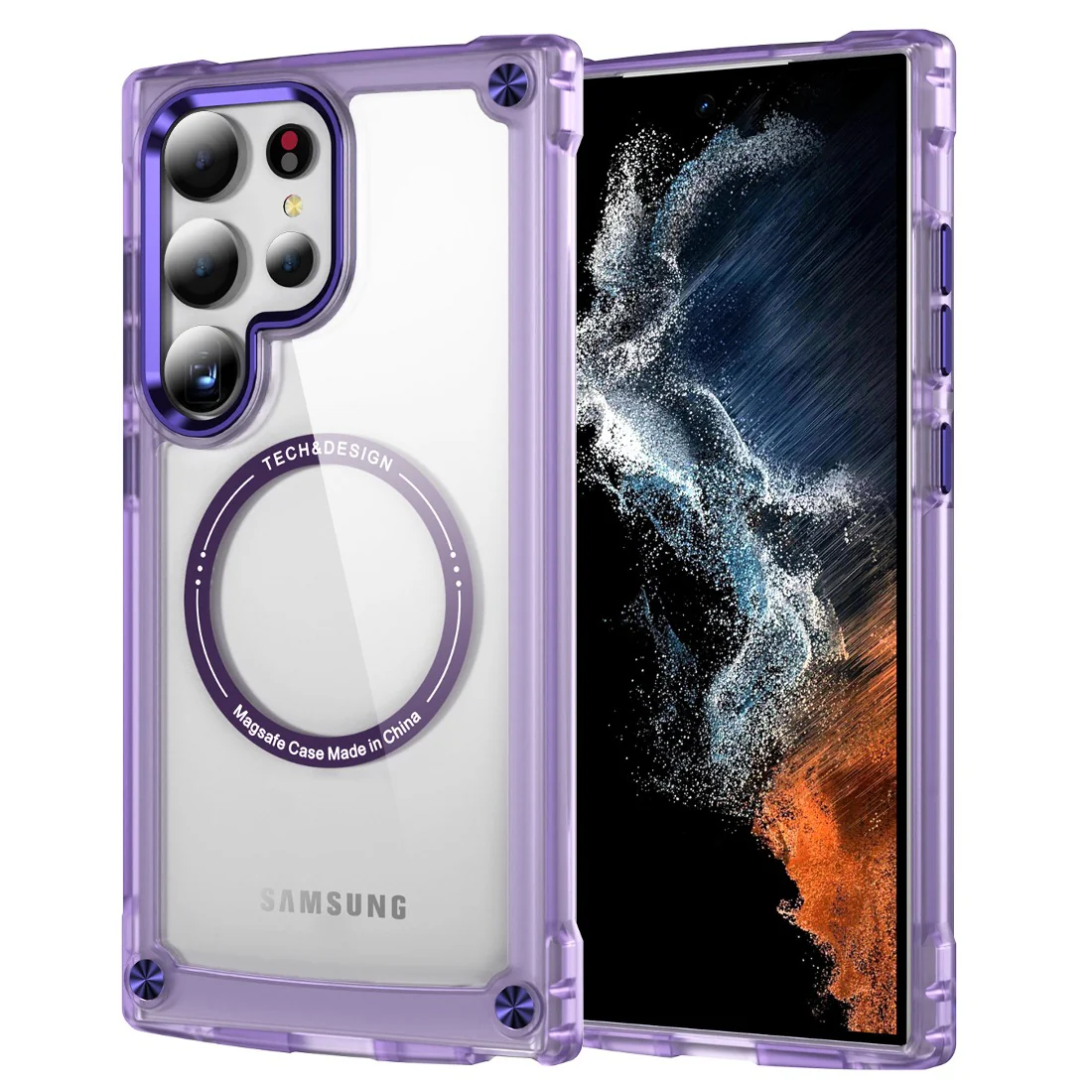 Metal Button Shockproof Magsafe Case - Samsung - Image 9