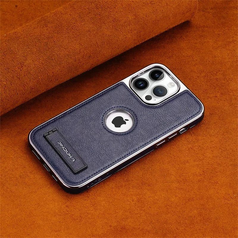 Genuine Leather Bracket Holder Case - iPhone - Image 17