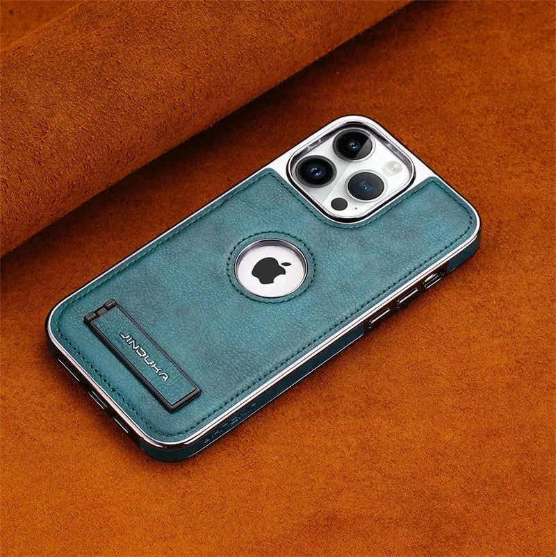 Genuine Leather Bracket Holder Case - iPhone - Image 18