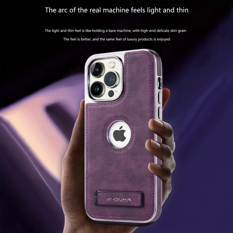 Genuine Leather Bracket Holder Case - iPhone - Image 3