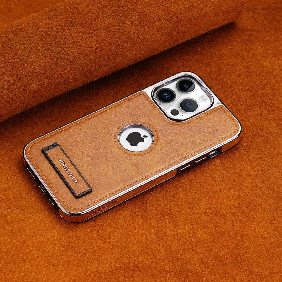 Genuine Leather Bracket Holder Case - iPhone - Image 5
