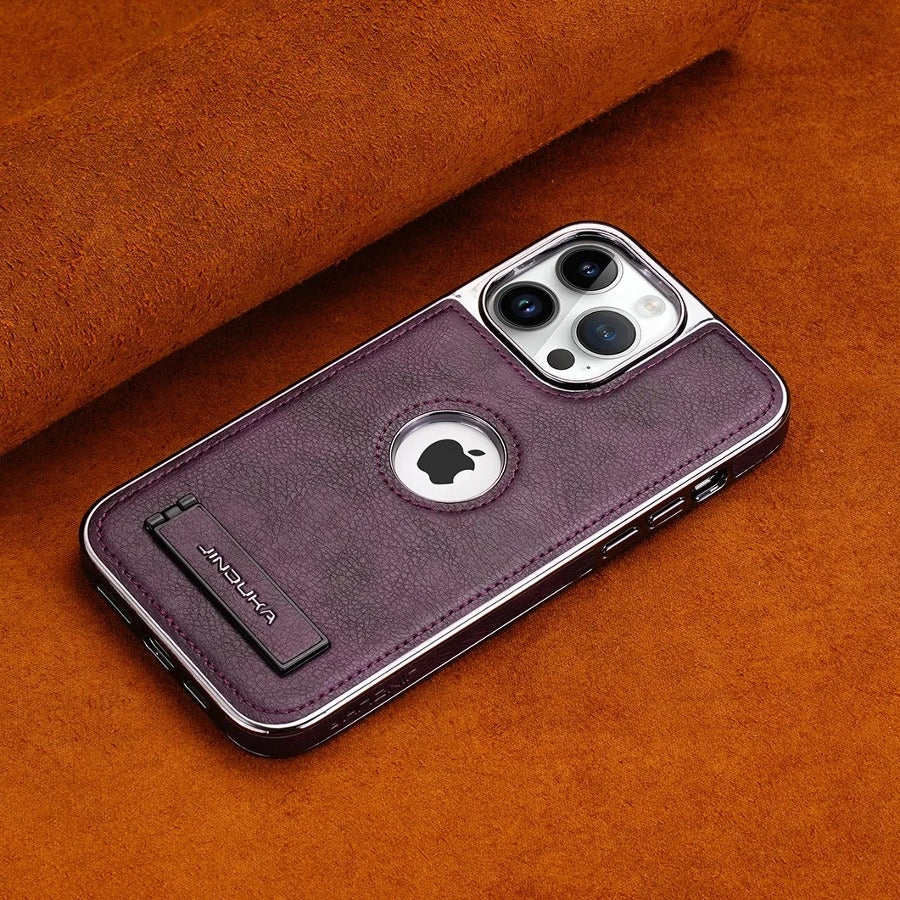 Genuine Leather Bracket Holder Case - iPhone - Image 7