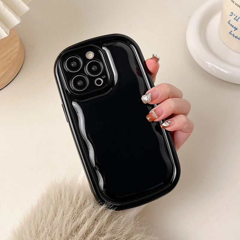 Glossy Varnish Wavy Pattern Case - iPhone - Image 2