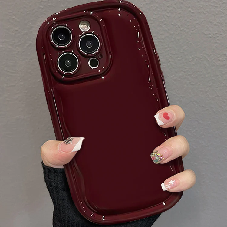 Glossy Varnish Wavy Pattern Case - iPhone - Image 3