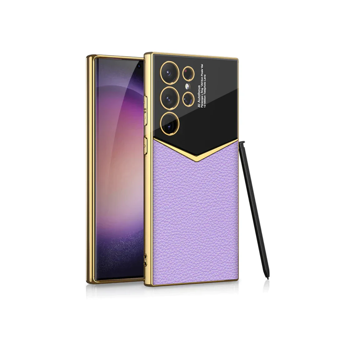 Gold Plated Leather Protective Case - Samsung - Image 11