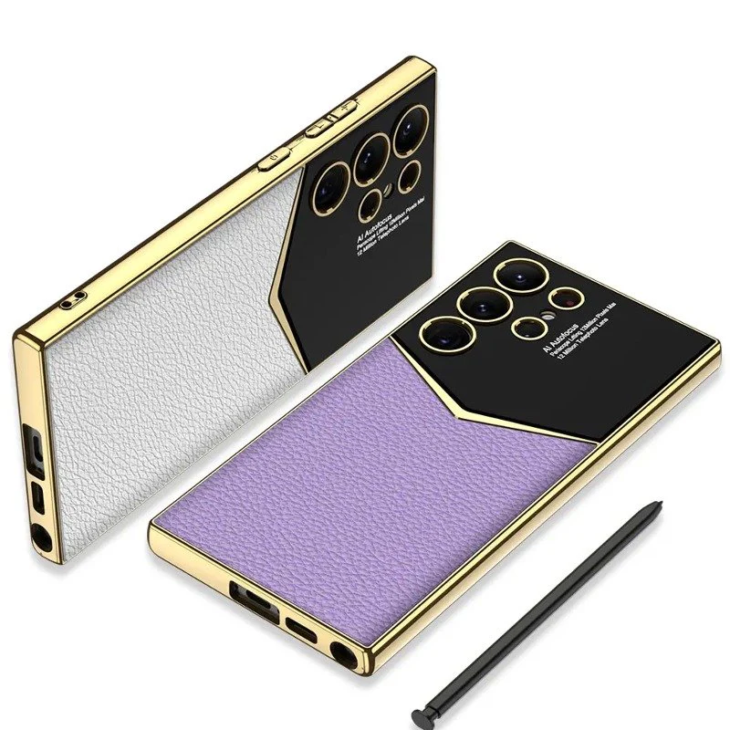 Gold Plated Leather Protective Case - Samsung - Image 4