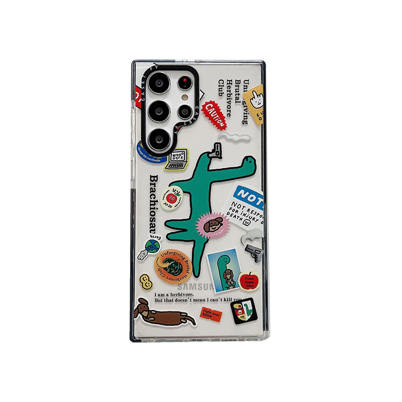 Graphic Stickers Label Phone Case - Samsung - Image 4