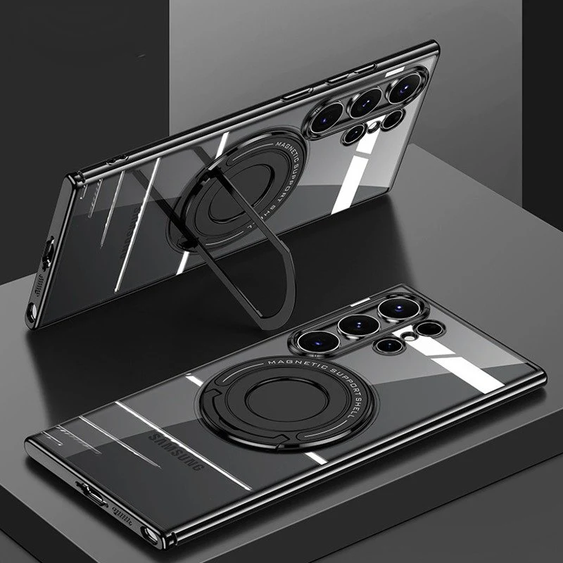 Galaxy S Series Grip Shield Magnetic Ring Holder Case - Image 3