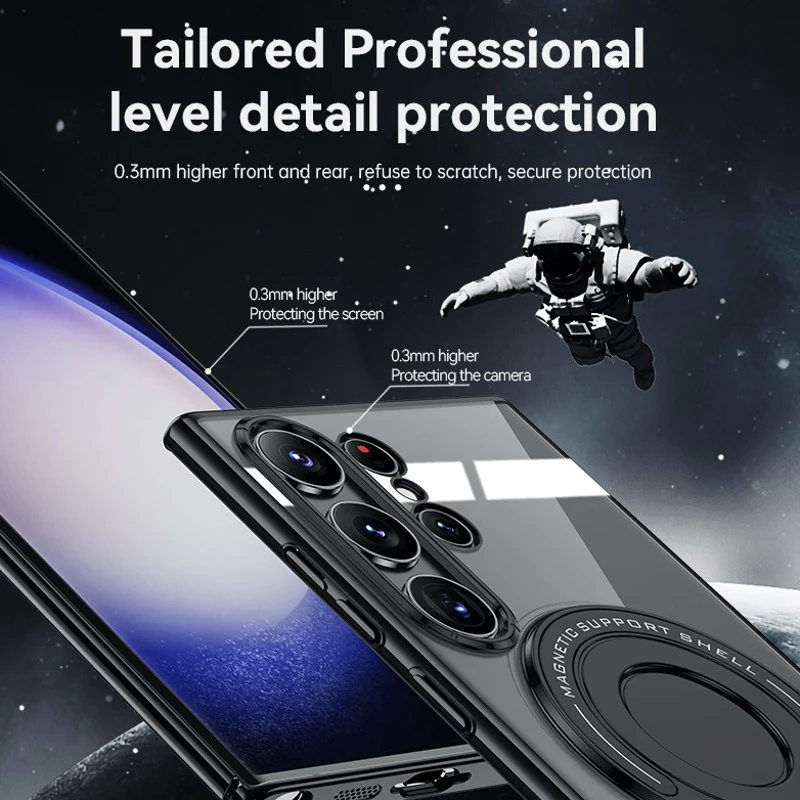 Galaxy S Series Grip Shield Magnetic Ring Holder Case - Image 5