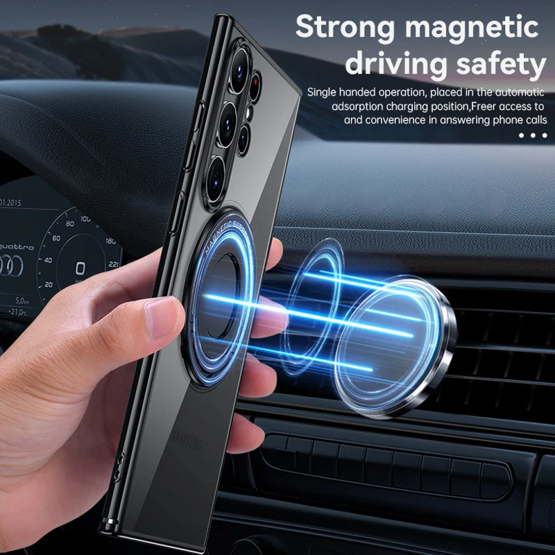 Galaxy S Series Grip Shield Magnetic Ring Holder Case - Image 6