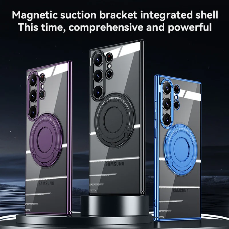 Galaxy S Series Grip Shield Magnetic Ring Holder Case - Image 7