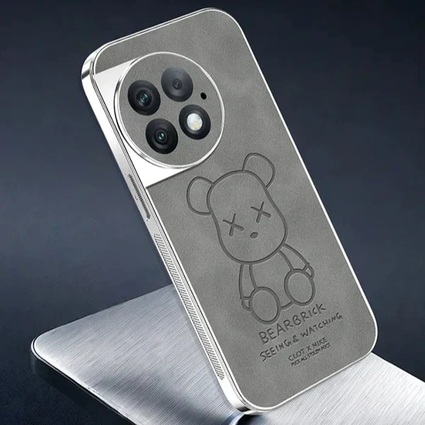 Bear Embossed Leather Case - OnePlus - Image 2