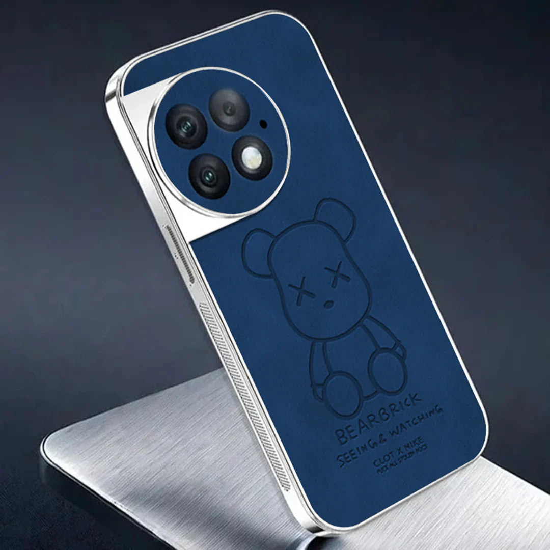 Bear Embossed Leather Case - OnePlus - Image 3