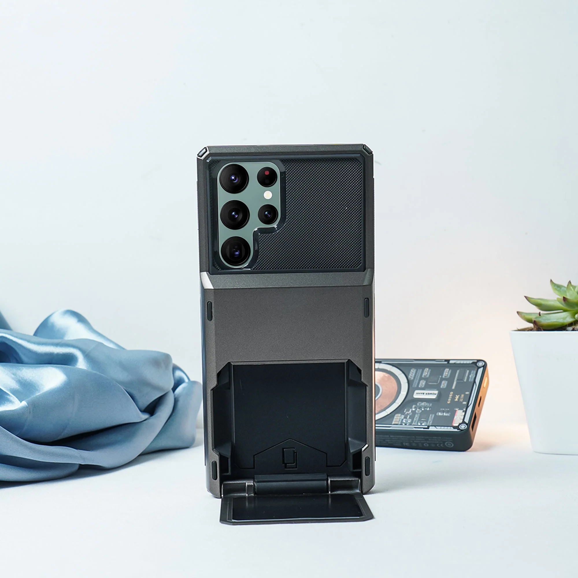 Hidden Card Holder Hybrid Case - Samsung - Image 6