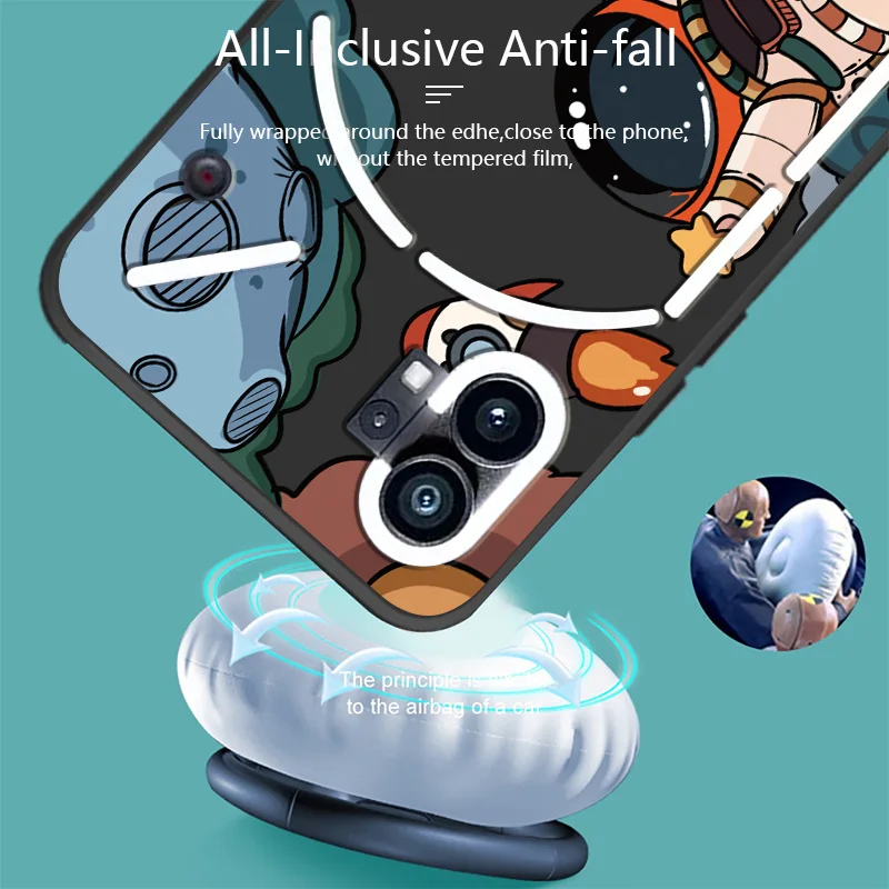 Invincible Anti-Shock Astronaut Cartoon Case - Nothing - Image 4
