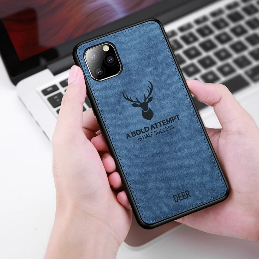 iPhone 11 (3 in 1 Combo) Deer Case + Tempered Glass + Earphones - Image 3