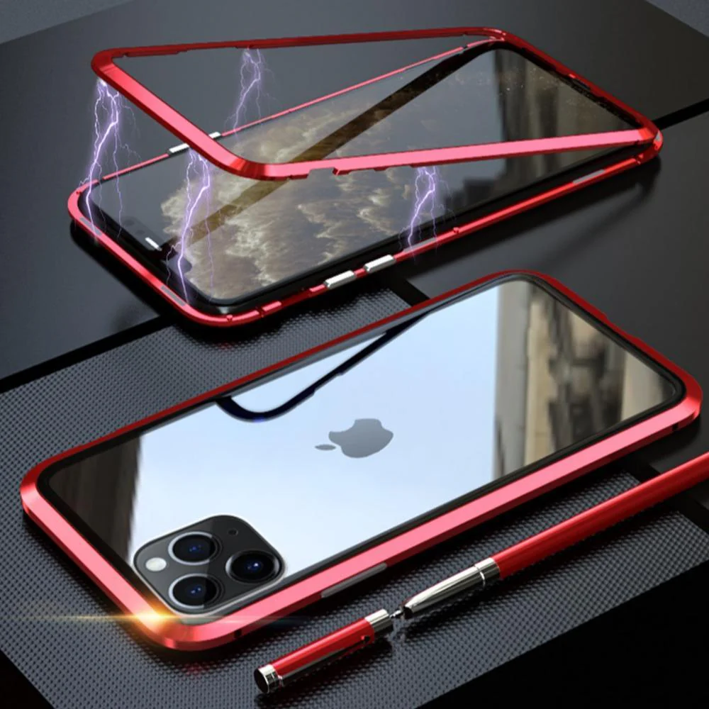 iPhone 11 Electronic Auto-Fit Magnetic Glass Case - Image 4