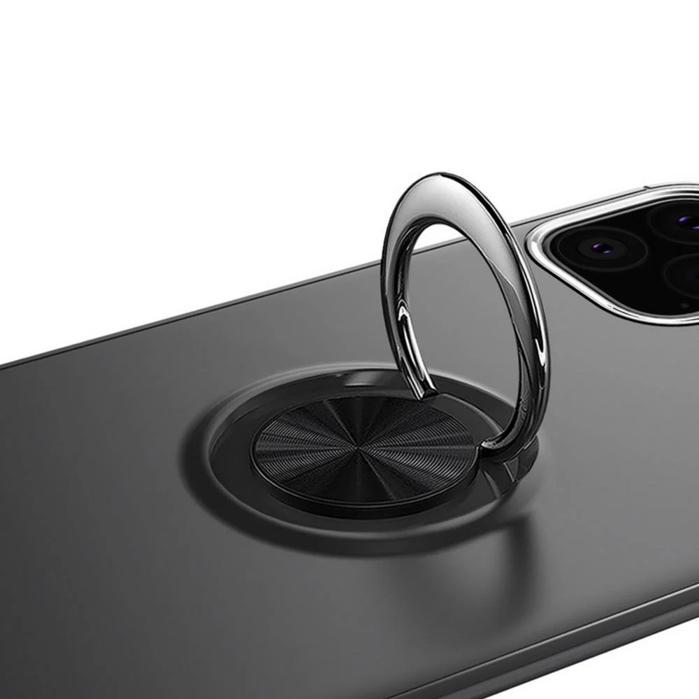 iPhone 11 (3 in 1 Combo) Metallic Ring Case + Tempered Glass + Earphones - Image 4