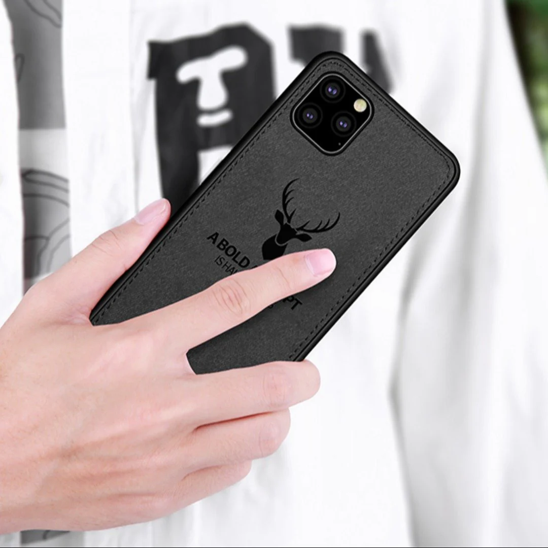 iPhone 11 Pro (3 in 1 Combo) Deer Case + Tempered Glass + Earphones - Image 7