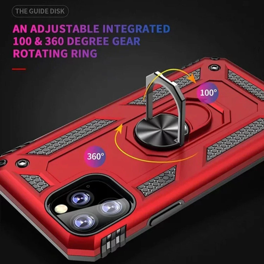 iPhone 11 Pro Hybrid Armor Ring Case - Image 7