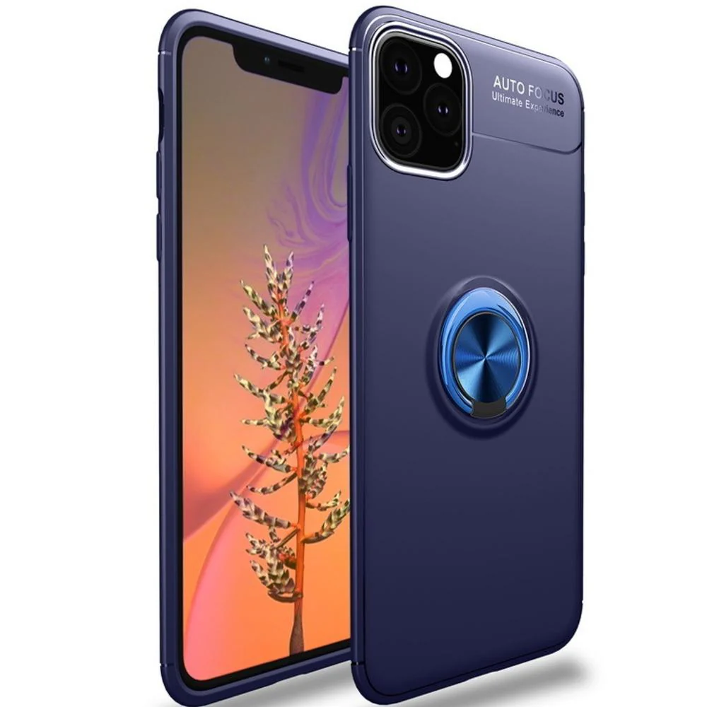 iPhone 11 Pro Max Metallic Finger Ring Holder Matte Case - Image 6