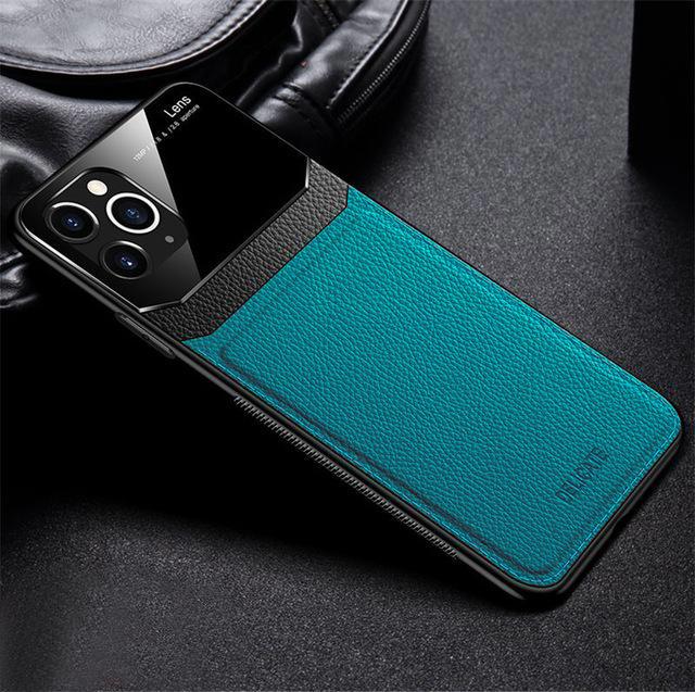 iPhone 11 Pro Sleek Slim Leather Glass Case - Image 14