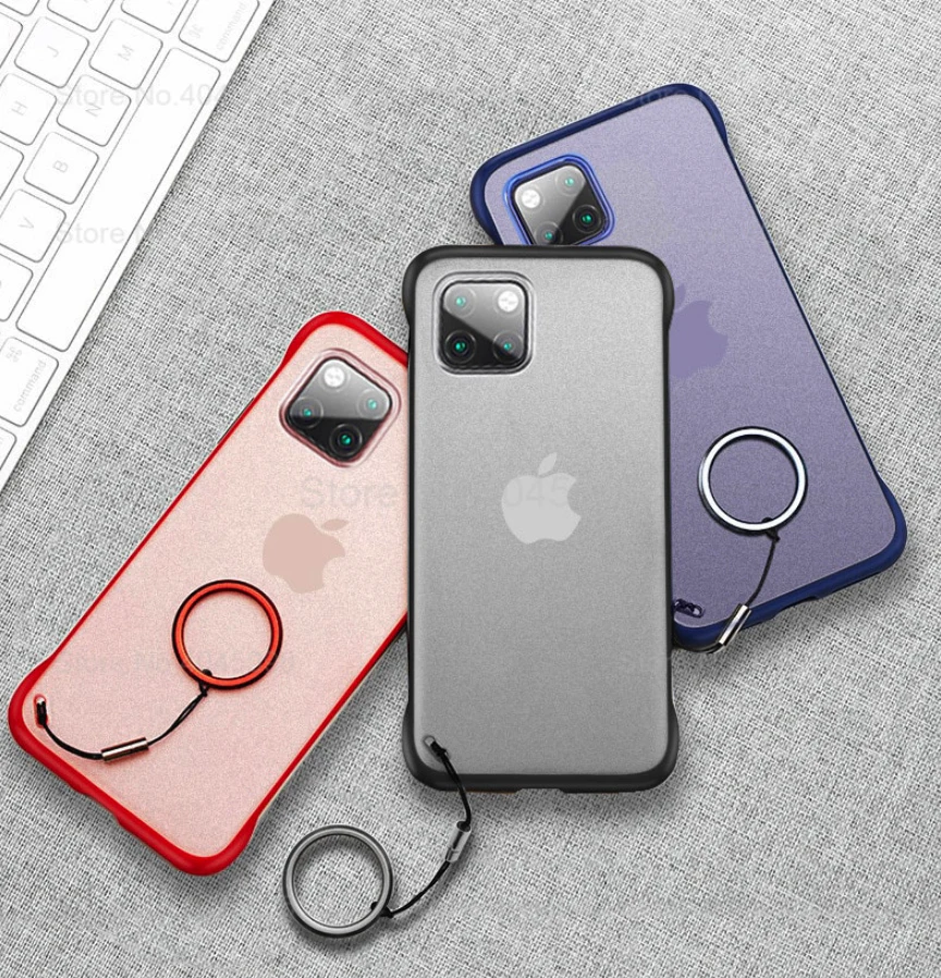 iPhone 11 Series (3 in 1 Combo) Frameless Transparent Case + Tempered Glass + Camera Lens Guard - Image 5