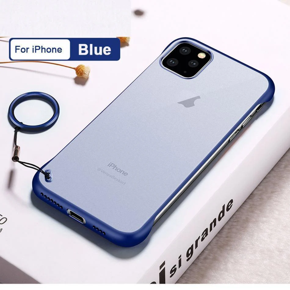 iPhone 11 Series (3 in 1 Combo) Frameless Transparent Case + Tempered Glass + Camera Lens Guard - Image 7