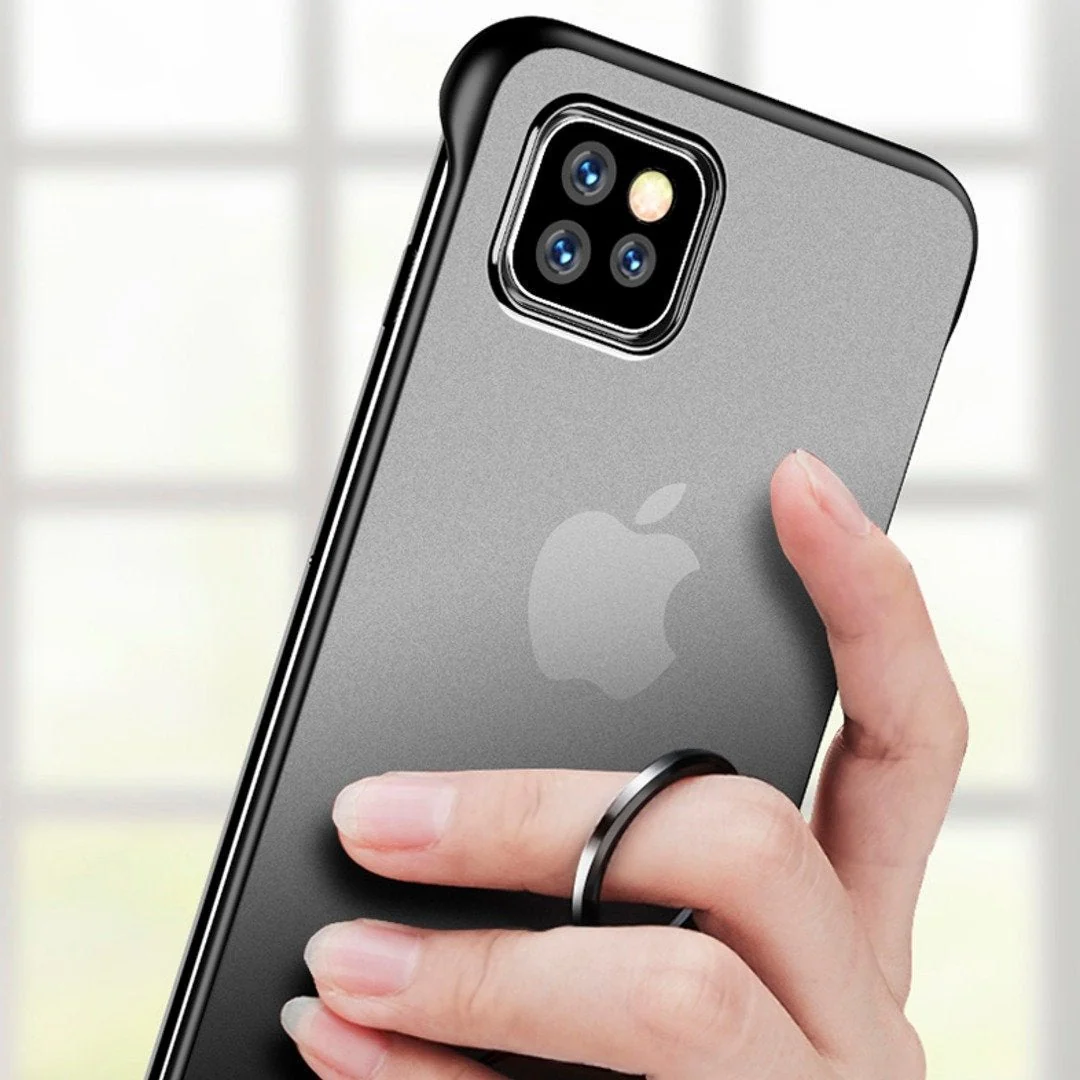 iPhone 11 Series (3 in 1 Combo) Frameless Transparent Case + Tempered Glass + Camera Lens Guard - Image 9