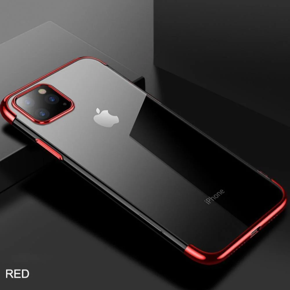 iPhone 11 Series Electroplating Silicone Transparent Glitter Case - Image 5