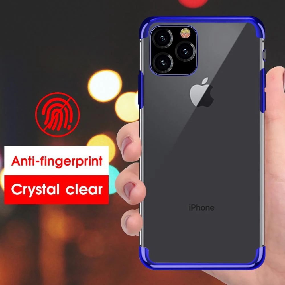iPhone 11 Series Electroplating Silicone Transparent Glitter Case - Image 7