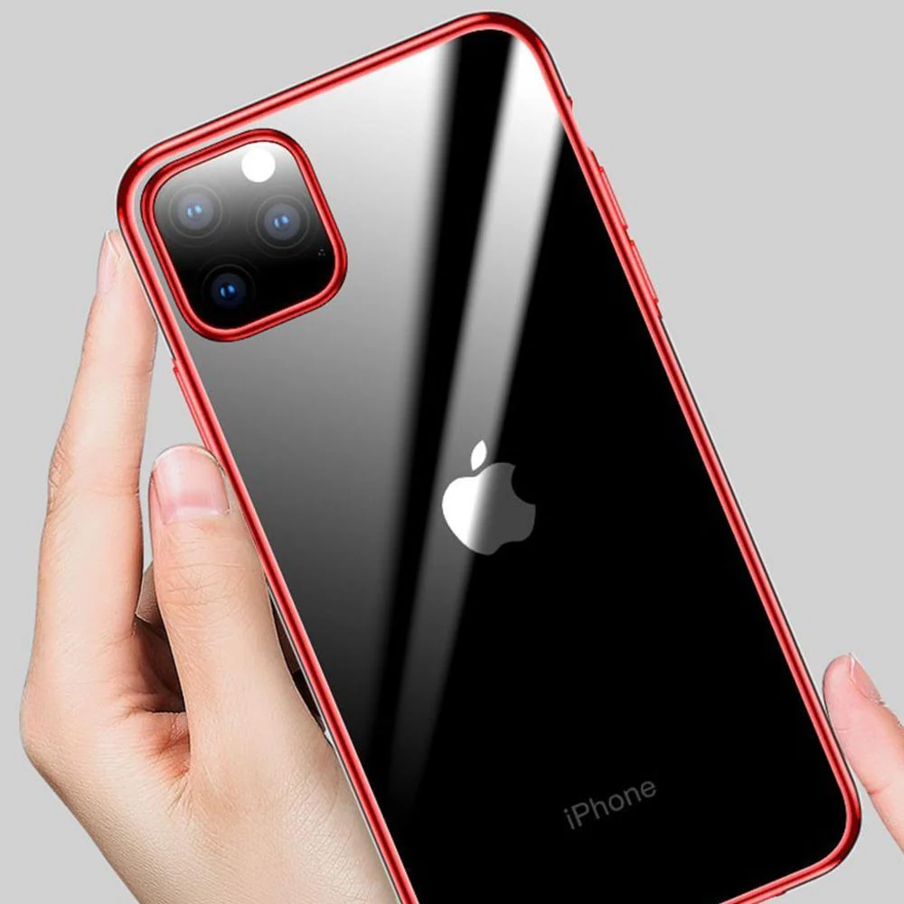 iPhone 11 Series Electroplating Silicone Transparent Glitter Case - Image 9
