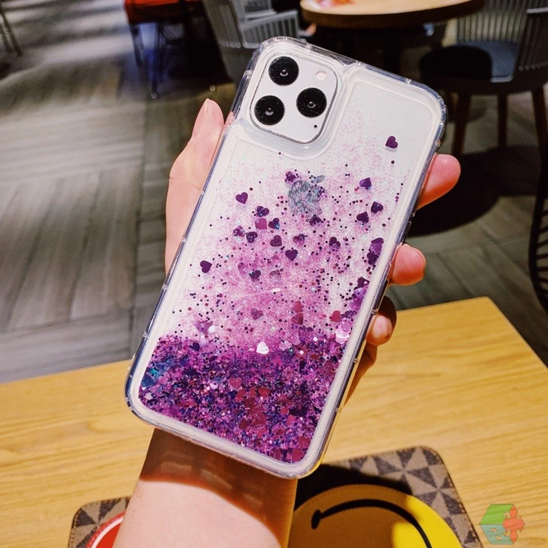 iPhone 11 Series Liquid Glitter Sparkle Shiny Bling Case - Image 3