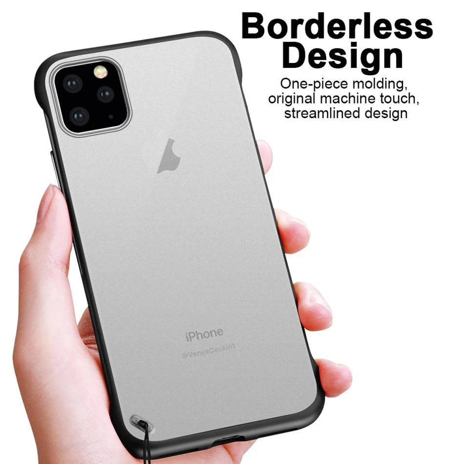 iPhone 11 Series Luxury Frameless Transparent Case - Image 7