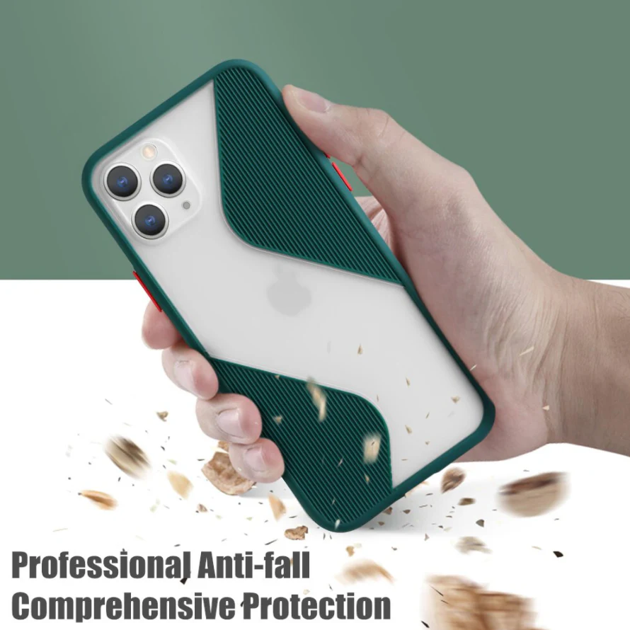 iPhone 11 Series Splicing Armour Silicone Matte Case - Image 2