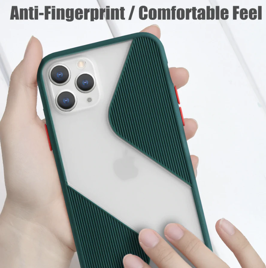 iPhone 11 Series Splicing Armour Silicone Matte Case - Image 3