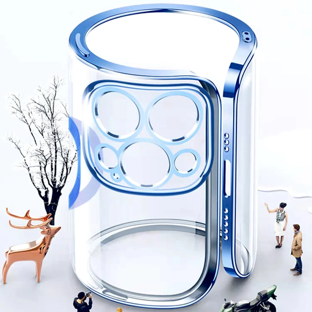 iPhone 12 - Clear Plating Logo Cut Soft Case - Image 4