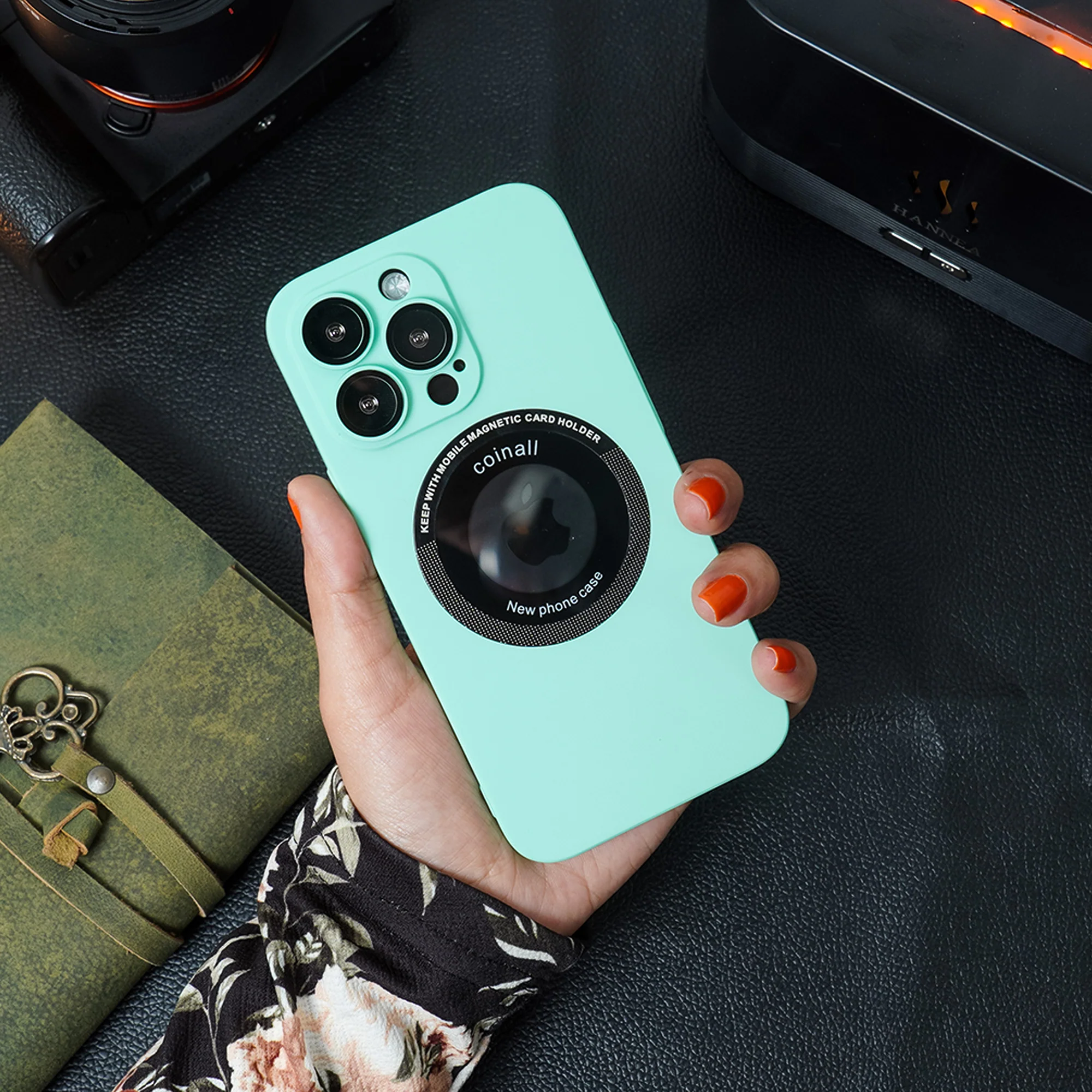 iPhone 12 Frosted Magnetic Holder Case - Image 7