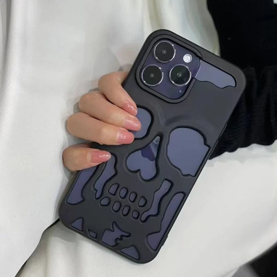 iPhone 12 Hollow Skull Design Case - Image 3