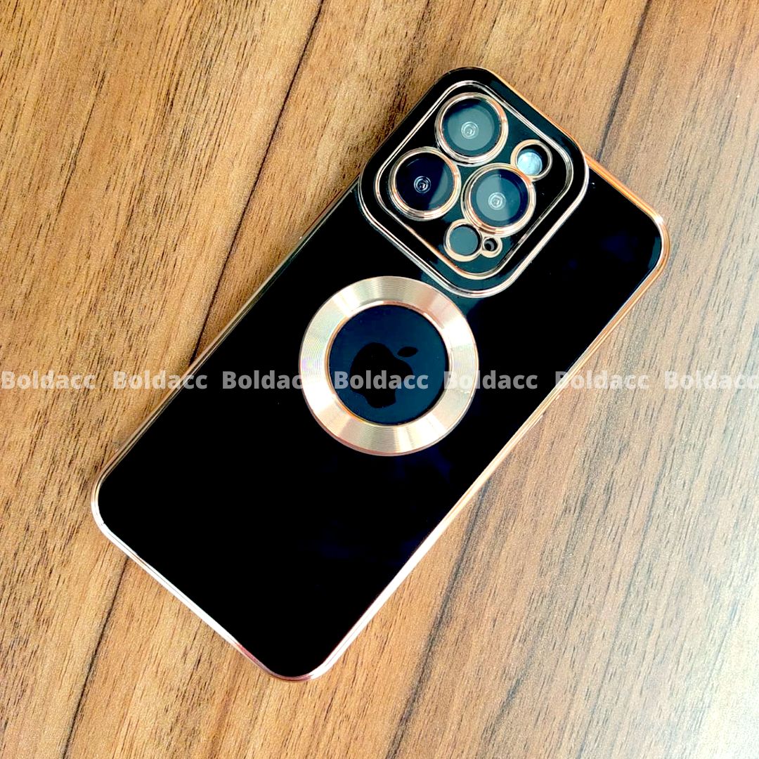iPhone 12 Pro Max Classic Plating Logo Cut Camera Protection Case - Image 4