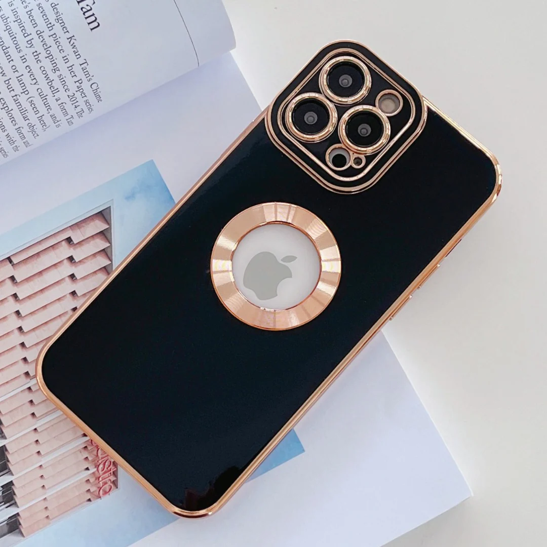 iPhone 12 Pro Max Classic Plating Logo Cut Camera Protection Case - Image 9