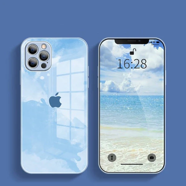 iPhone 12 Pro Max Colorful Wave Glass Phone Case - Image 3