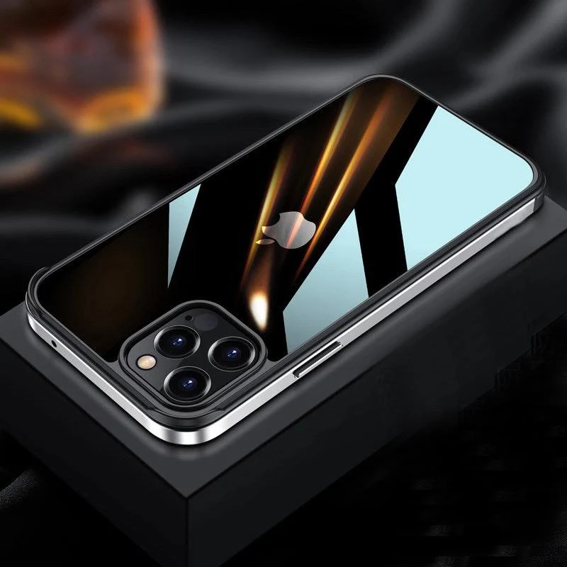 iPhone 12 Pro Max Luxury Square Metal Frame Case - Image 3