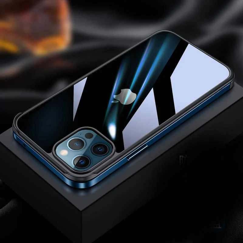 iPhone 12 Pro Max Luxury Square Metal Frame Case - Image 4