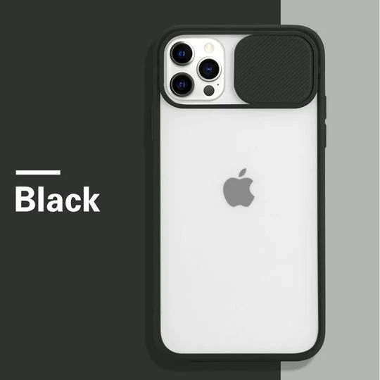 iPhone 12 Series Camera Lens Slide Protection Matte Case - Image 2