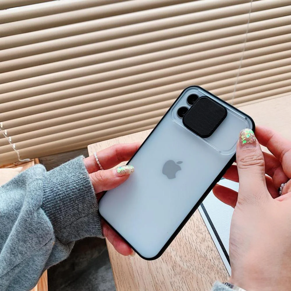 iPhone 12 Series Camera Lens Slide Protection Matte Case - Image 3