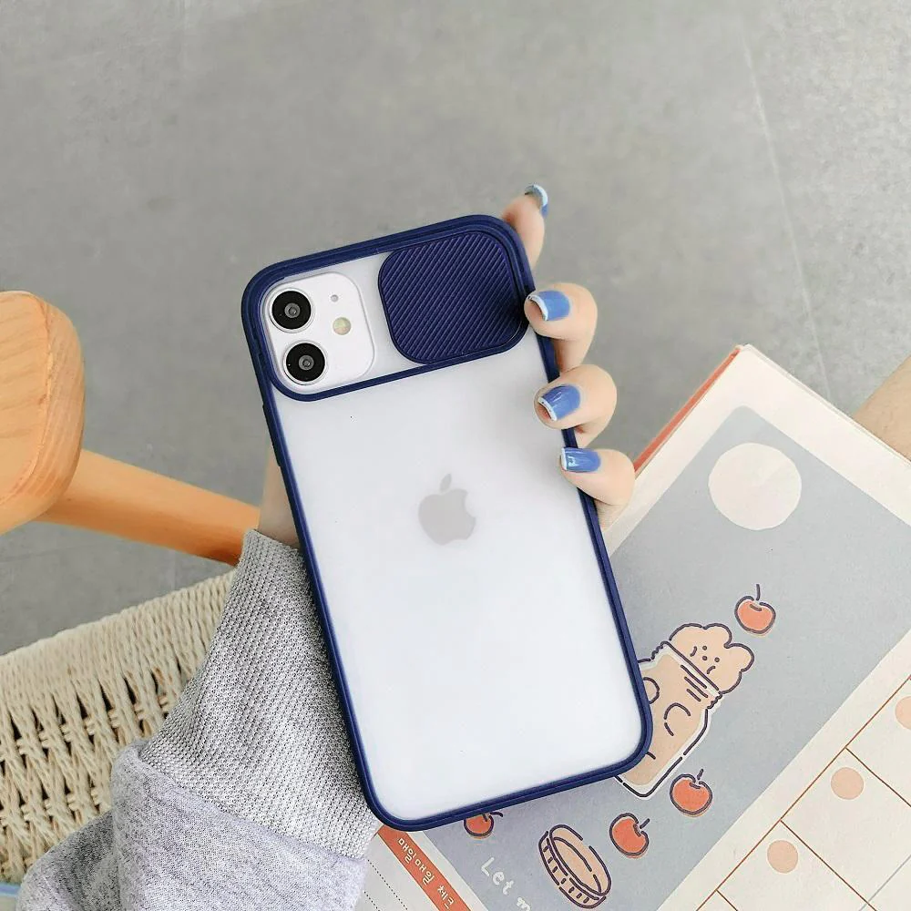 iPhone 12 Series Camera Lens Slide Protection Matte Case - Image 4